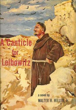 Cover of the first edition of A Canticle for Lebowitz, 1959, from Wikipedia