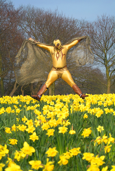 Moth Man in Sefton Park, 2007